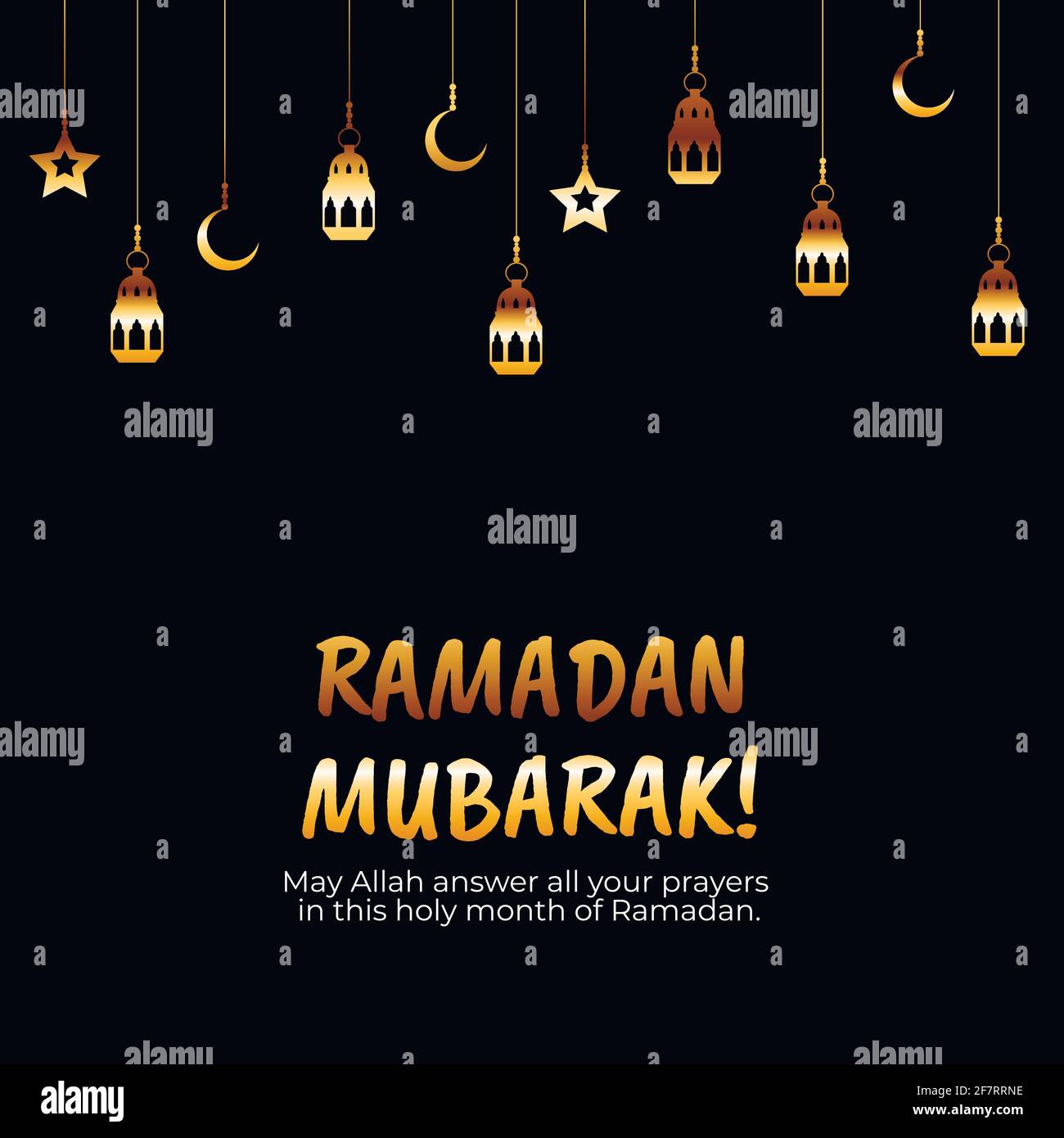Ramadán Mubarak. Tarjetas de felicitación islámicas para fiestas