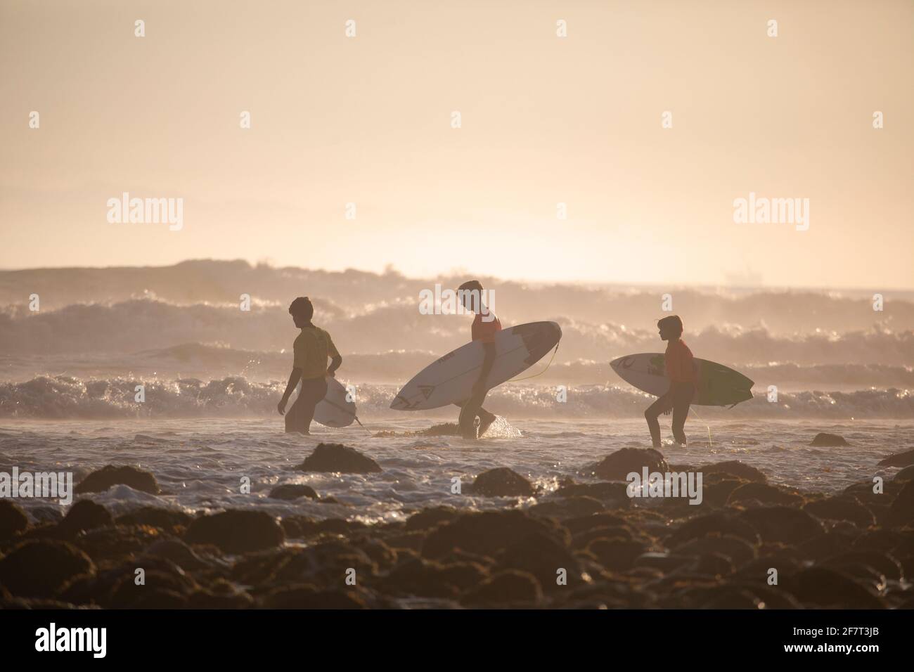 Una vida surfista Foto de stock