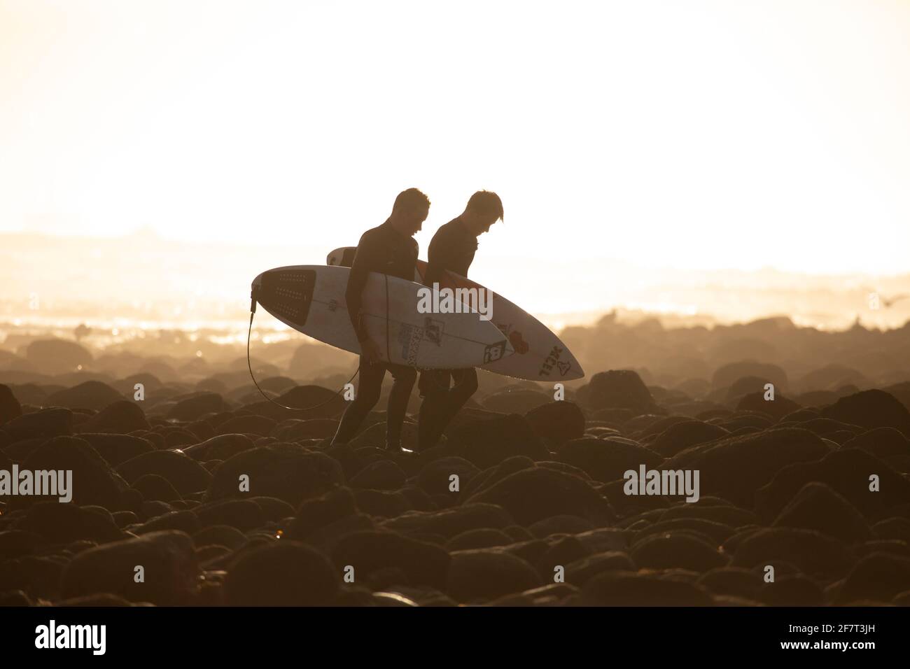 Una vida surfista Foto de stock