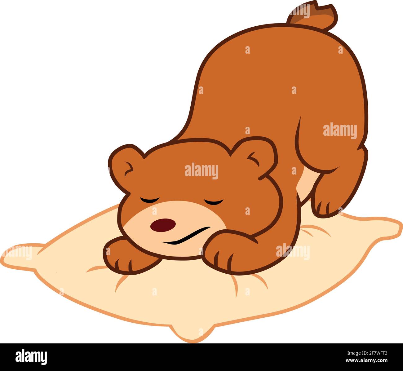 Lindo oso dormir ilustración de dibujos animados vector aislado Imagen Vector de stock - Alamy Lindo oso dormir ilustración de dibujos animados vector aislado Imagen Vector de stock - Alamy