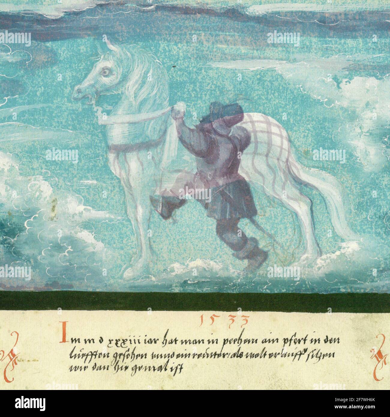 Libro de los Milagros - Folio 126 Foto de stock