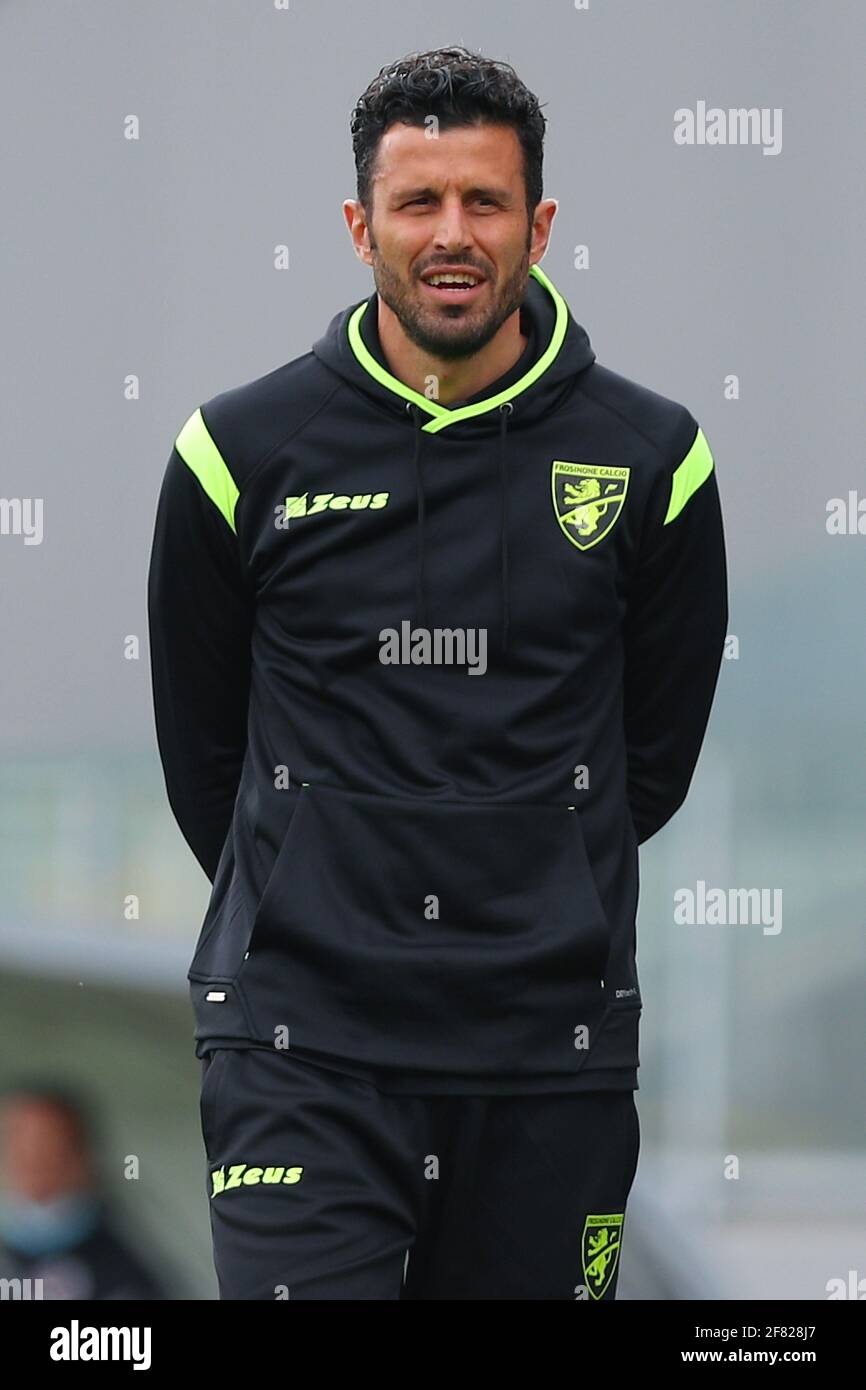 Fabio Grosso Treinador Frosinone Durante Partida Campeonato