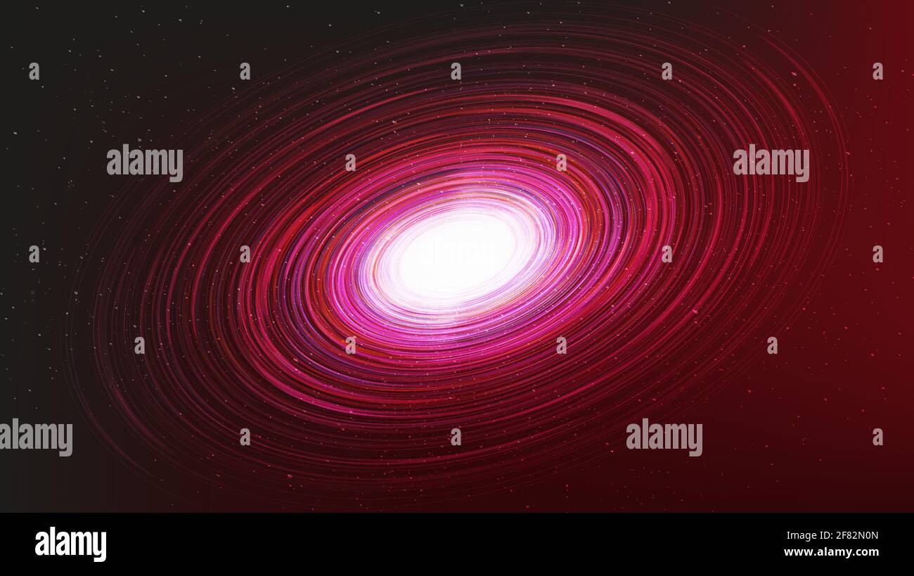 Interpretativo Gracioso unidad Agujero negro rojo sobre fondo de la Galaxia Roja con Vía Láctea Diseño de  concepto espiral, universo y estrellada, vector Imagen Vector de stock -  Alamy