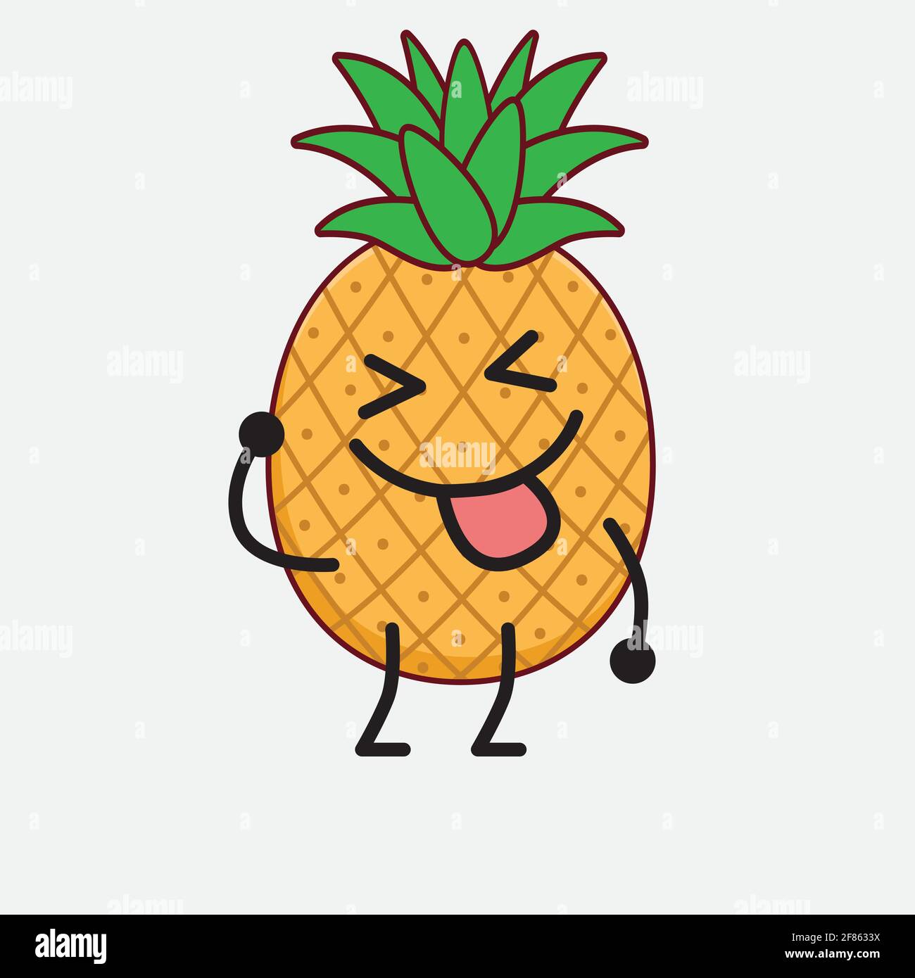 Piña De Dibujos Animados Con Cara