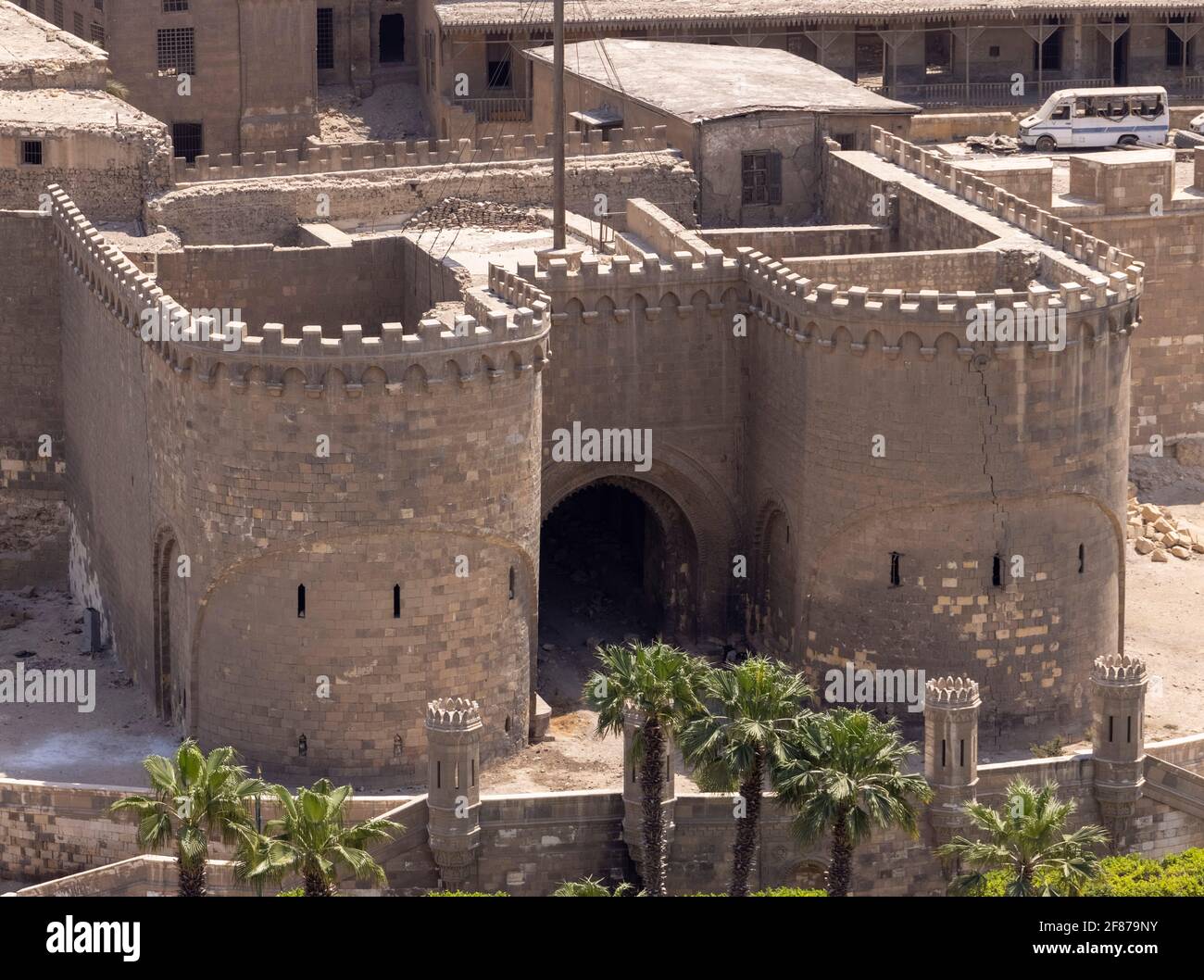 Bab al-Azab, ciudadela, el Cairo, Egipto Foto de stock
