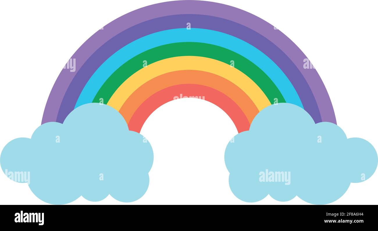 Arcoiris Y Nubes Imagenes Vectoriales De Stock Alamy