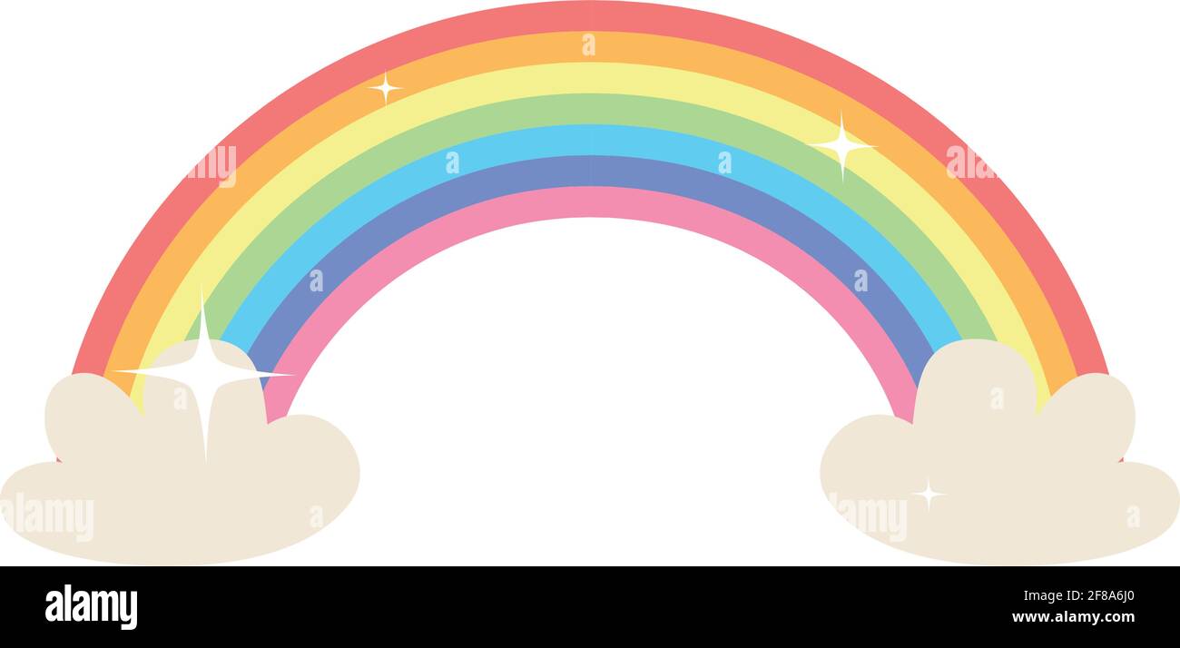 Arcoiris Y Nubes Imagenes Vectoriales De Stock Alamy
