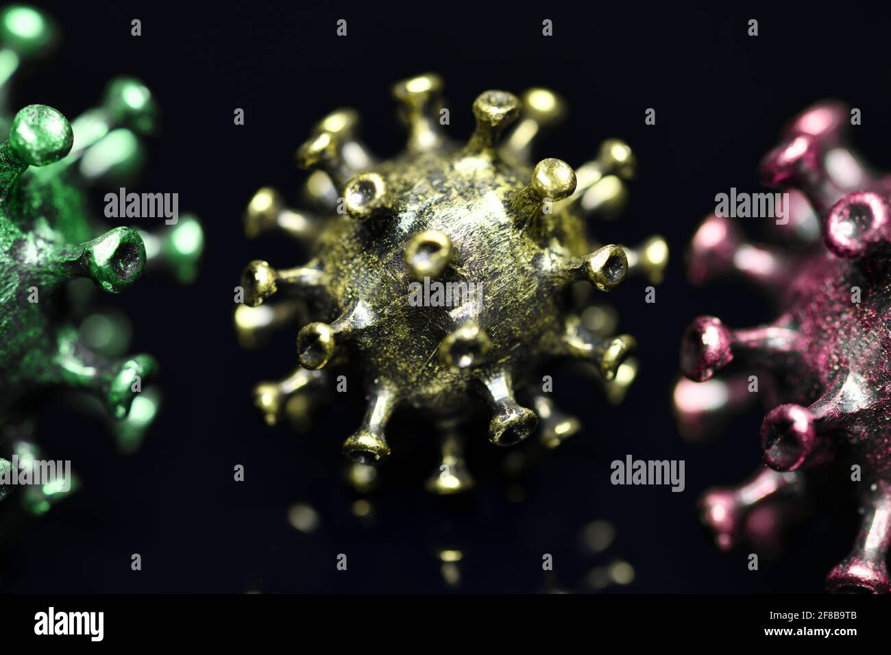 Modelo de coronavirus, mutación de corona Foto de stock