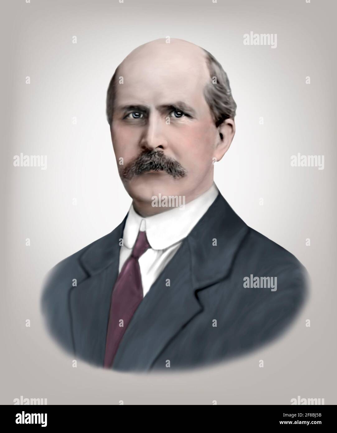 William Henry Bragg 1862-1942 Físico inglés Matemático químico Foto de stock