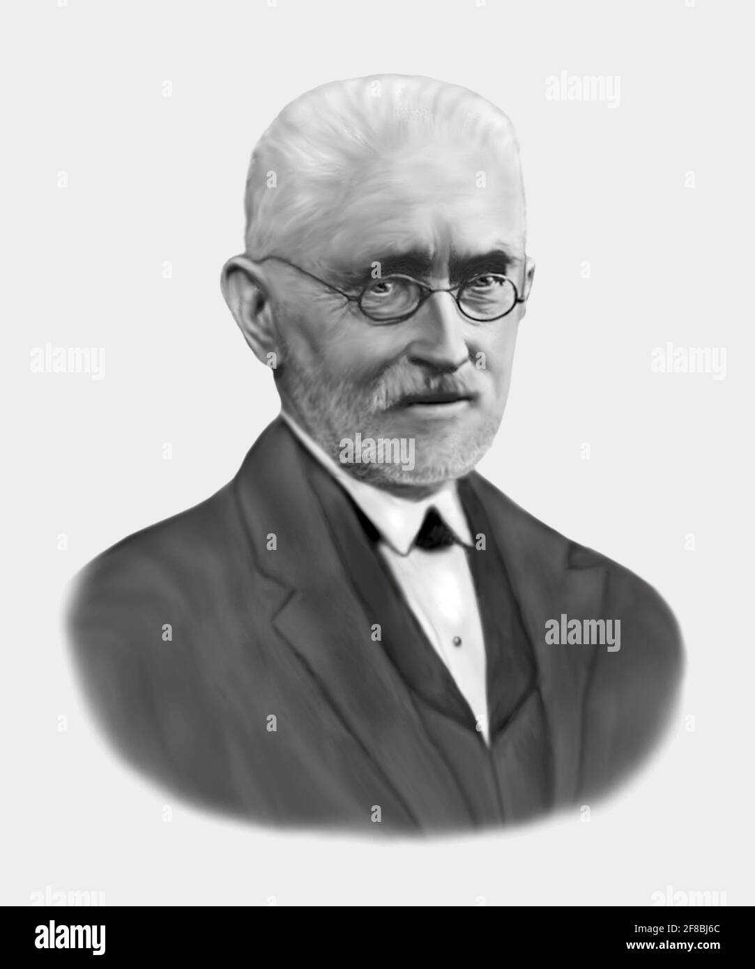 Richard Dedekind 1831-1916 Matemático alemán Foto de stock