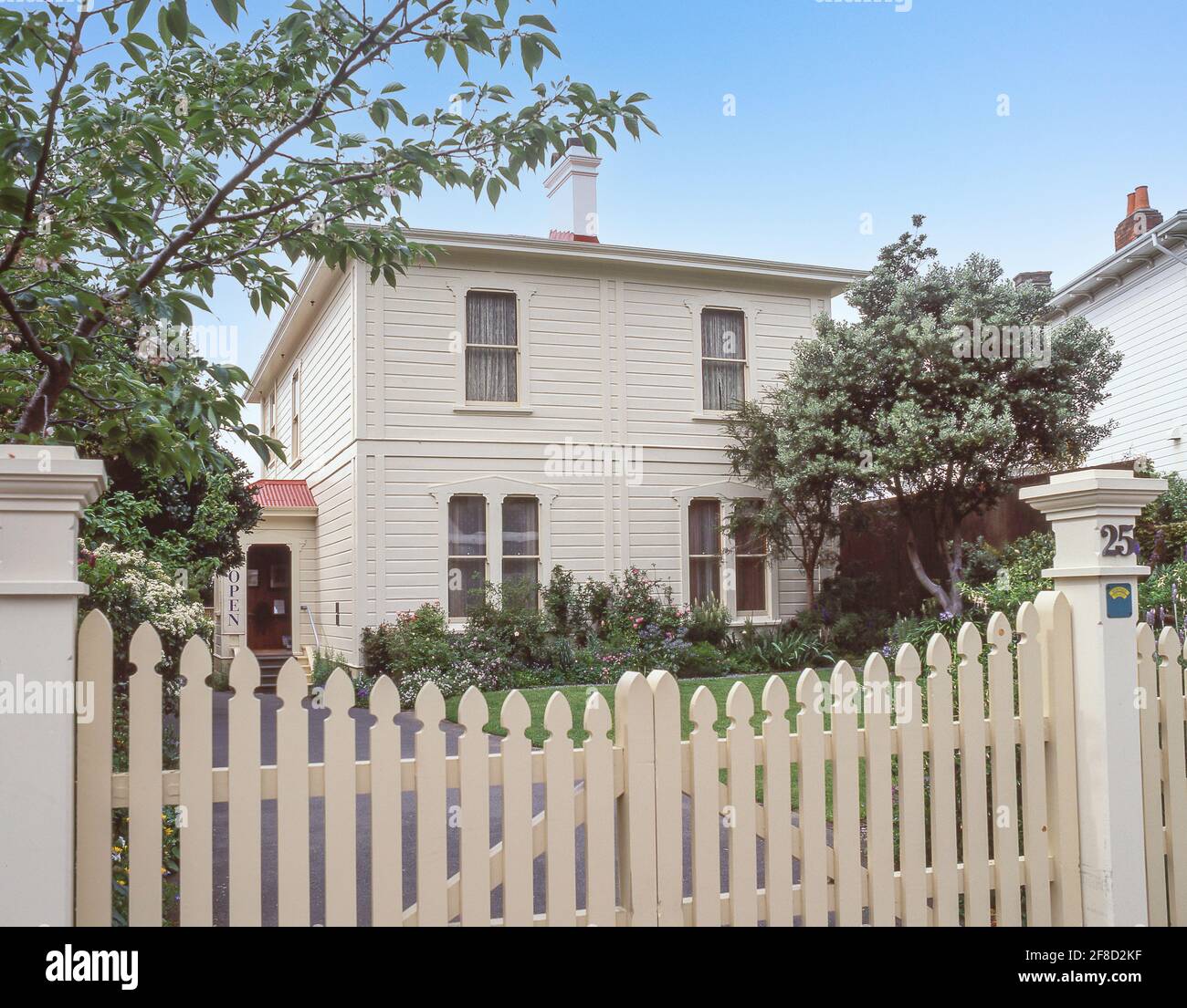 Katherine Mansfield House & Garden, Tinakori Road, Thorndon, Wellington, Nueva Zelanda Foto de stock