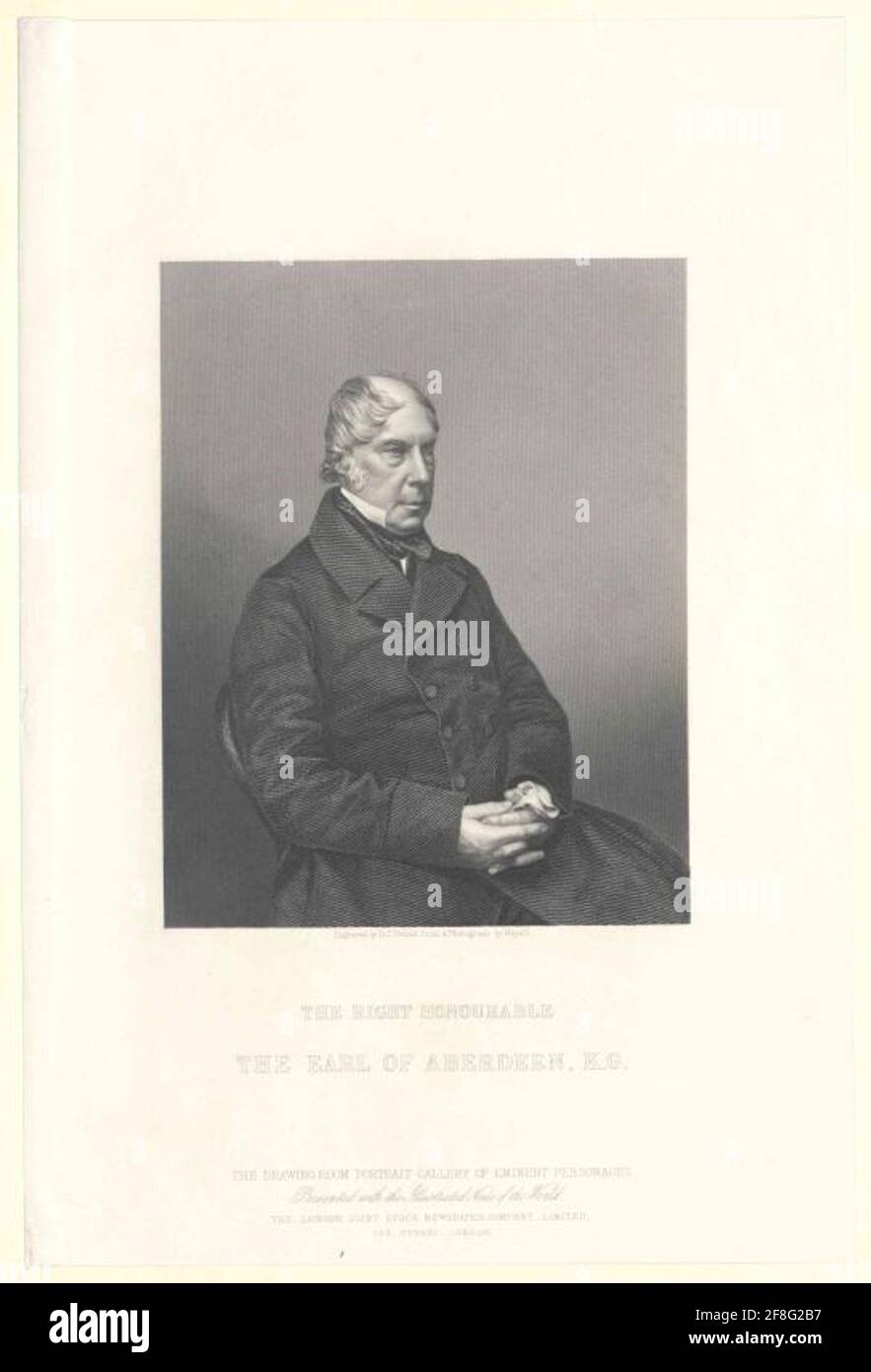 Hamilton-Gordon, 4. Earl de Aberdeen, George . Foto de stock