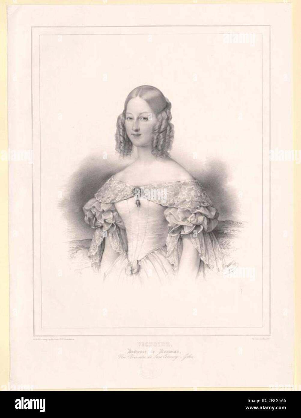 Viktoria, Princesa de Sajonia-Coburg-Gotha. Foto de stock