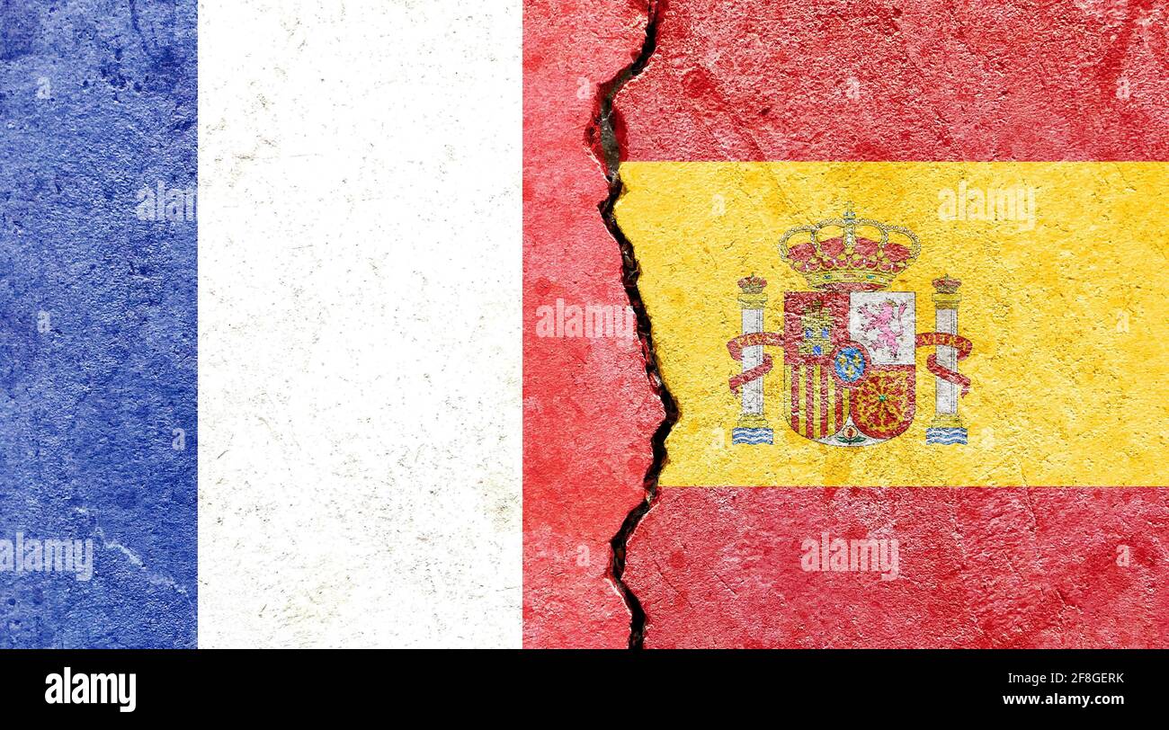 640+ Banderas De España Y Francia Fotografías de stock, fotos e