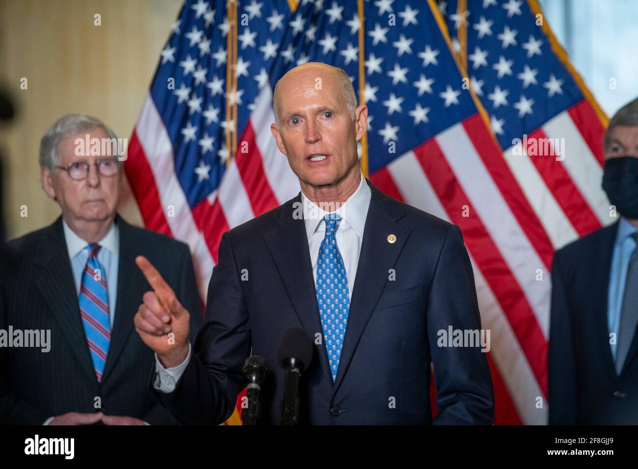 El Senador Rick Scott (Republicano de Florida) de los Estados Unidos se