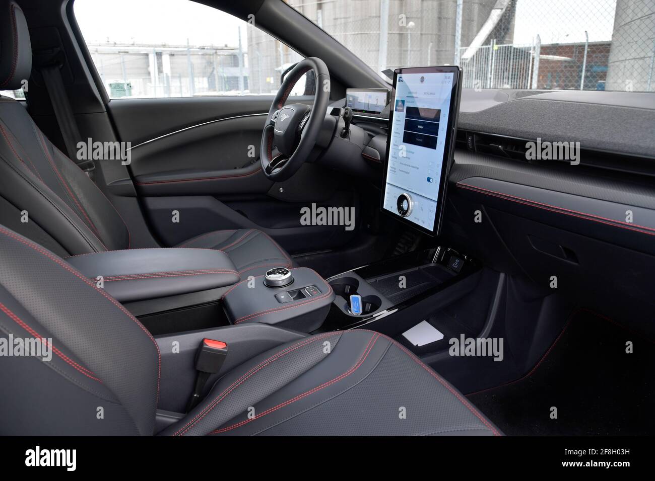 Ford Mustang Mach E Interior Foto Anders Wiklund Tt Codigo Fotografia De Stock Alamy
