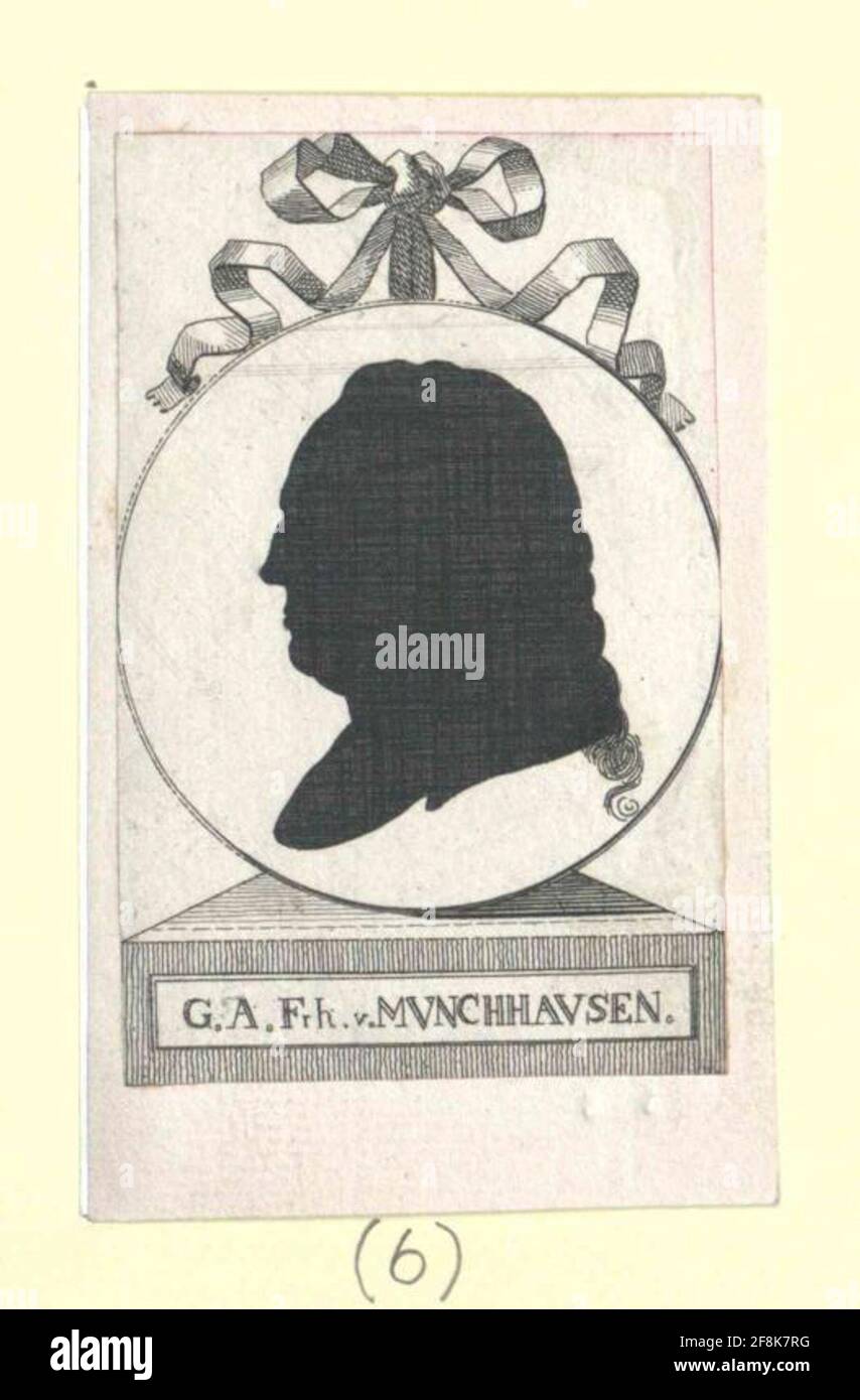 Münchhausen, Gerlach Adolf Freiherr von. Foto de stock