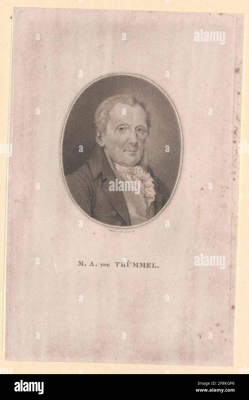 Thümmel, Moritz August von. Foto de stock
