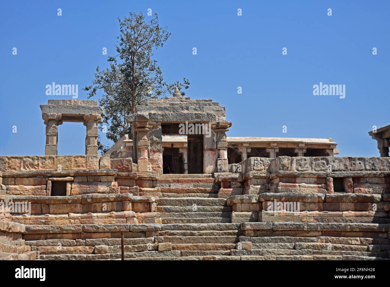 Antigua ciudad de Vijayanagara, Hampi, Karnataka, India, declarada Patrimonio de la Humanidad por la UNESCO Foto de stock