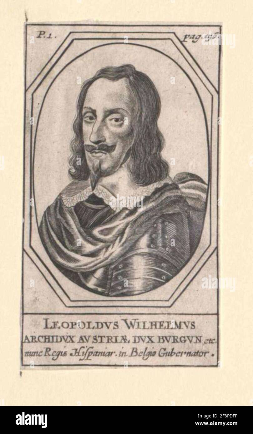 Leopold Wilhelm, Archiduque de Austria. Foto de stock