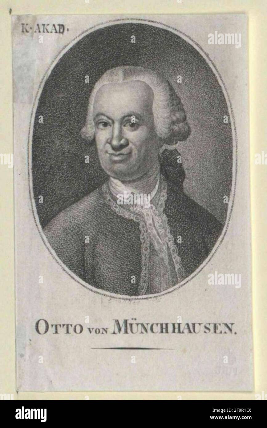 Münchhausen, Otto Freiherr. Foto de stock