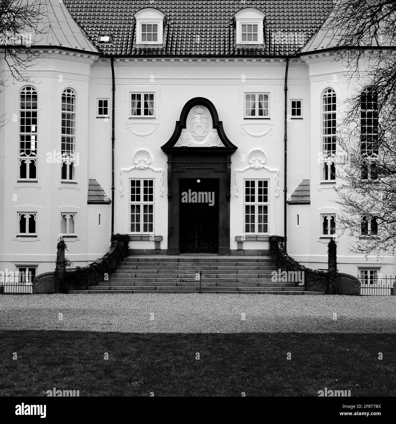 El sommerhouse a la reina de Dinamarca Foto de stock