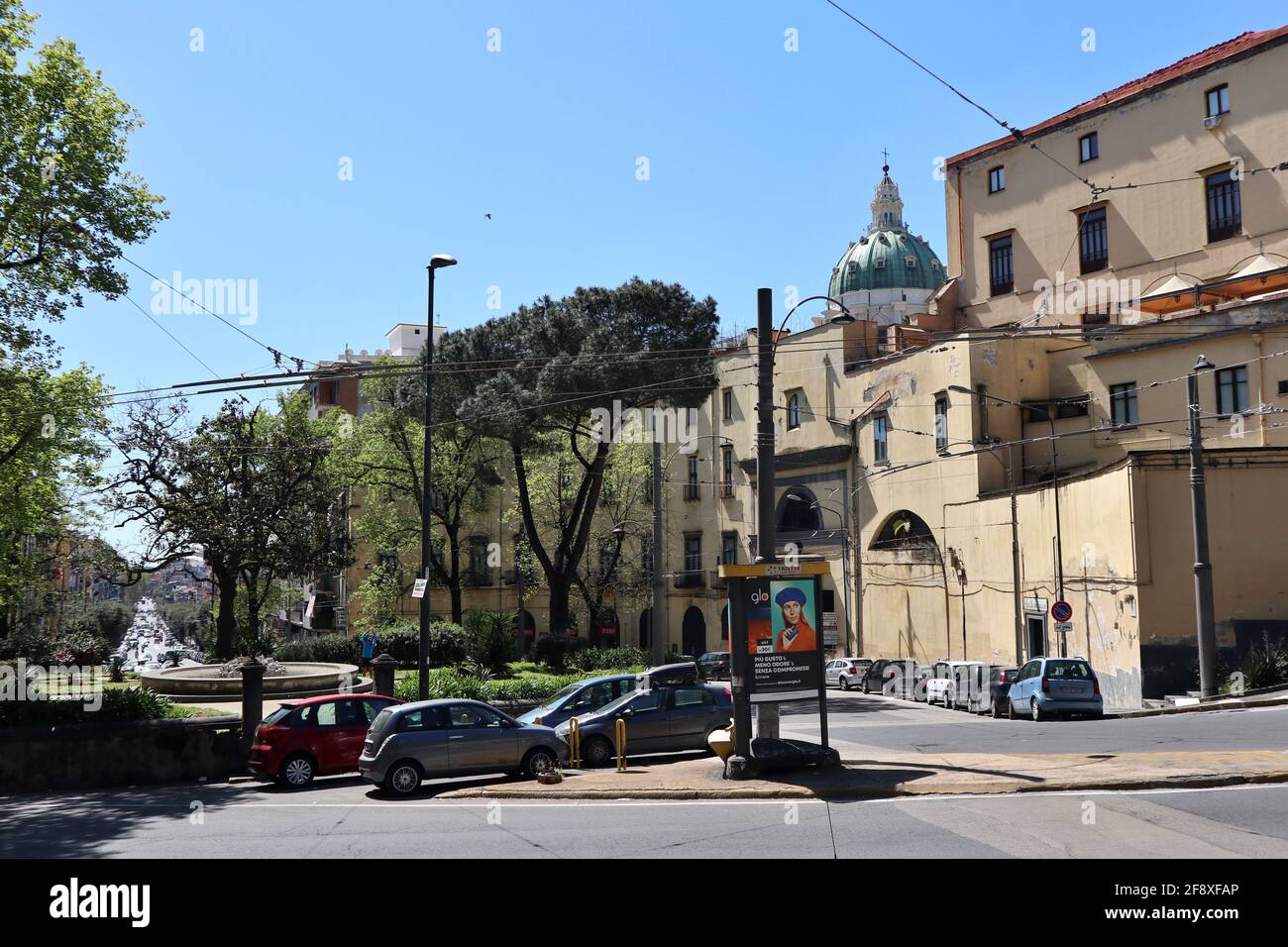 Napoli - Scorcio panorámico del Tondo di Capodimonte Foto de stock