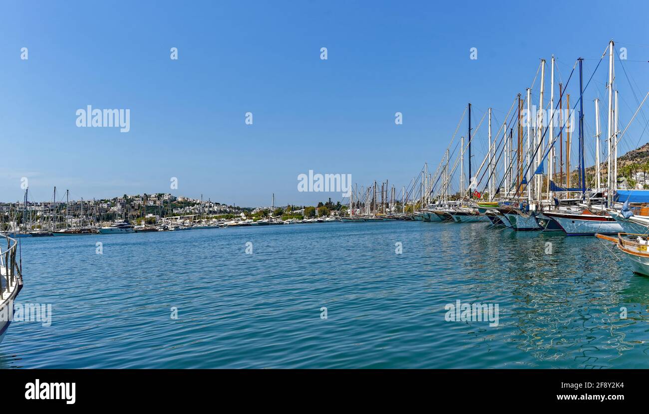 Marina de Bodrum, Mugla, Turquía Foto de stock