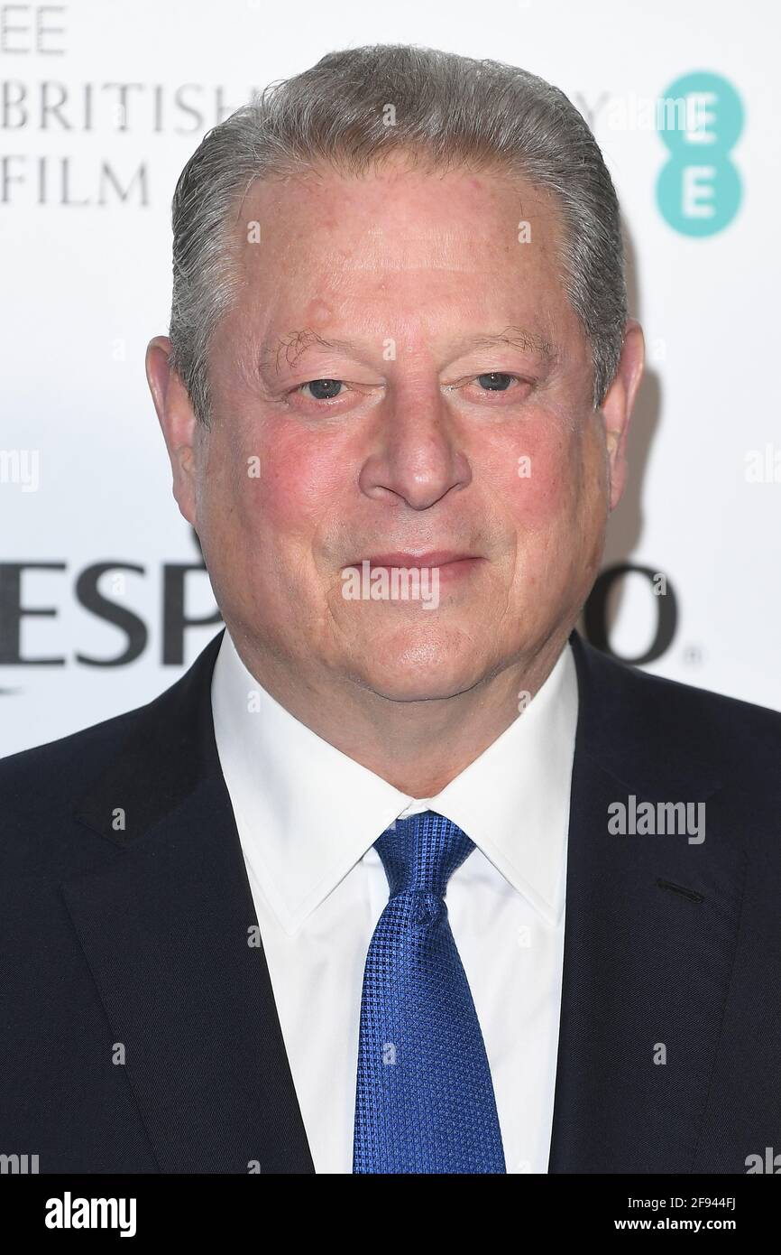 Al Gore asiste a la Fiesta de los Nombrados de los Premios de Cine de la Academia Británica en el Palacio de Kensington en Londres. 17th de febrero de 2018 © Paul Treadway Foto de stock