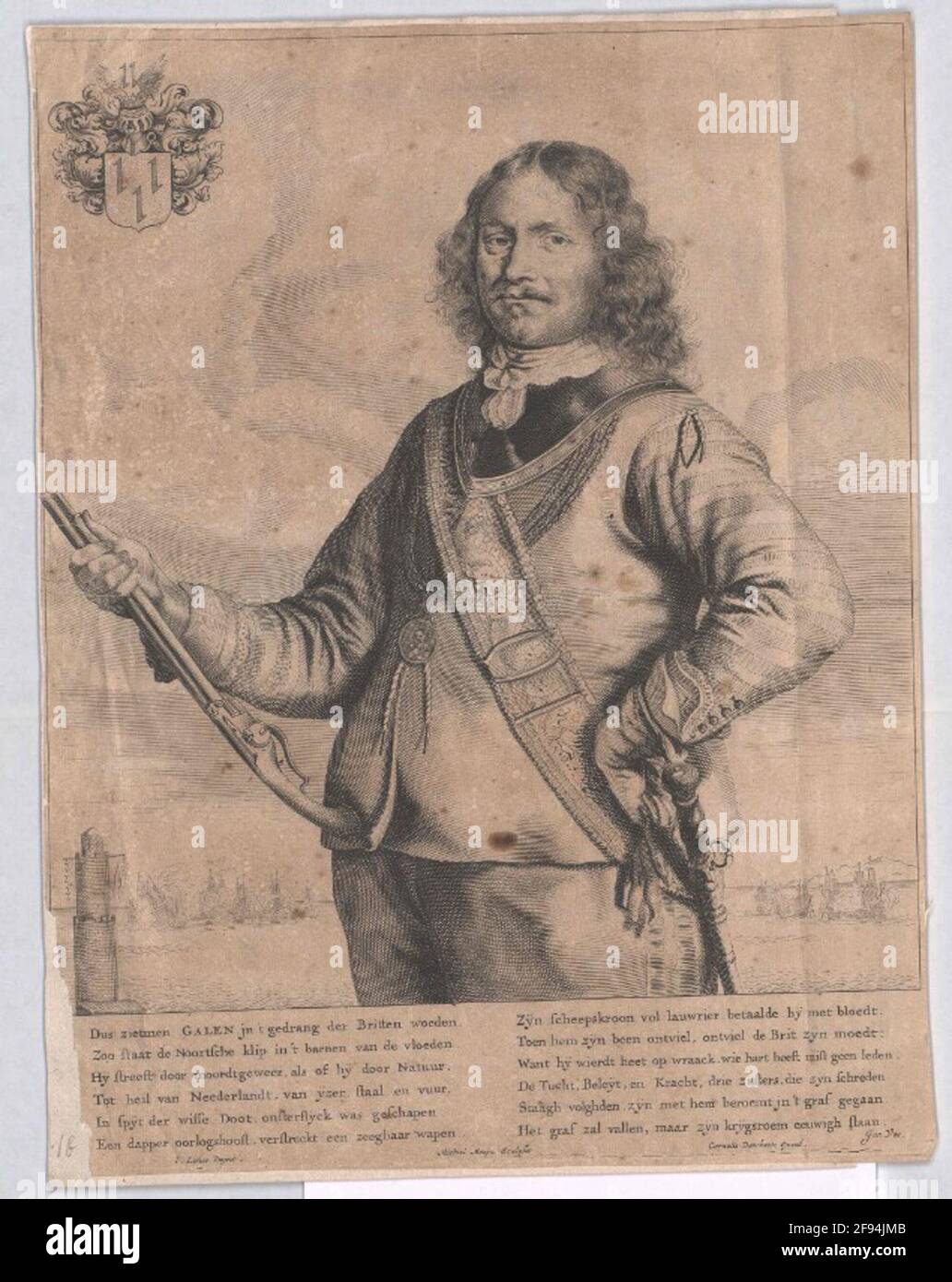 Galen, Jan van Stecher: Mozyn, Michielverleger: Dancerts, Cornelis (2) Citas: 1640/1655 editor: Foto de stock