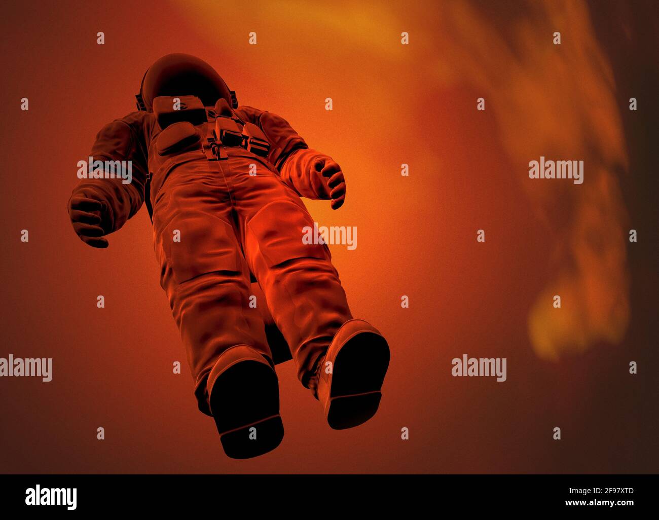 Viaje espacial, ilustración conceptual Foto de stock
