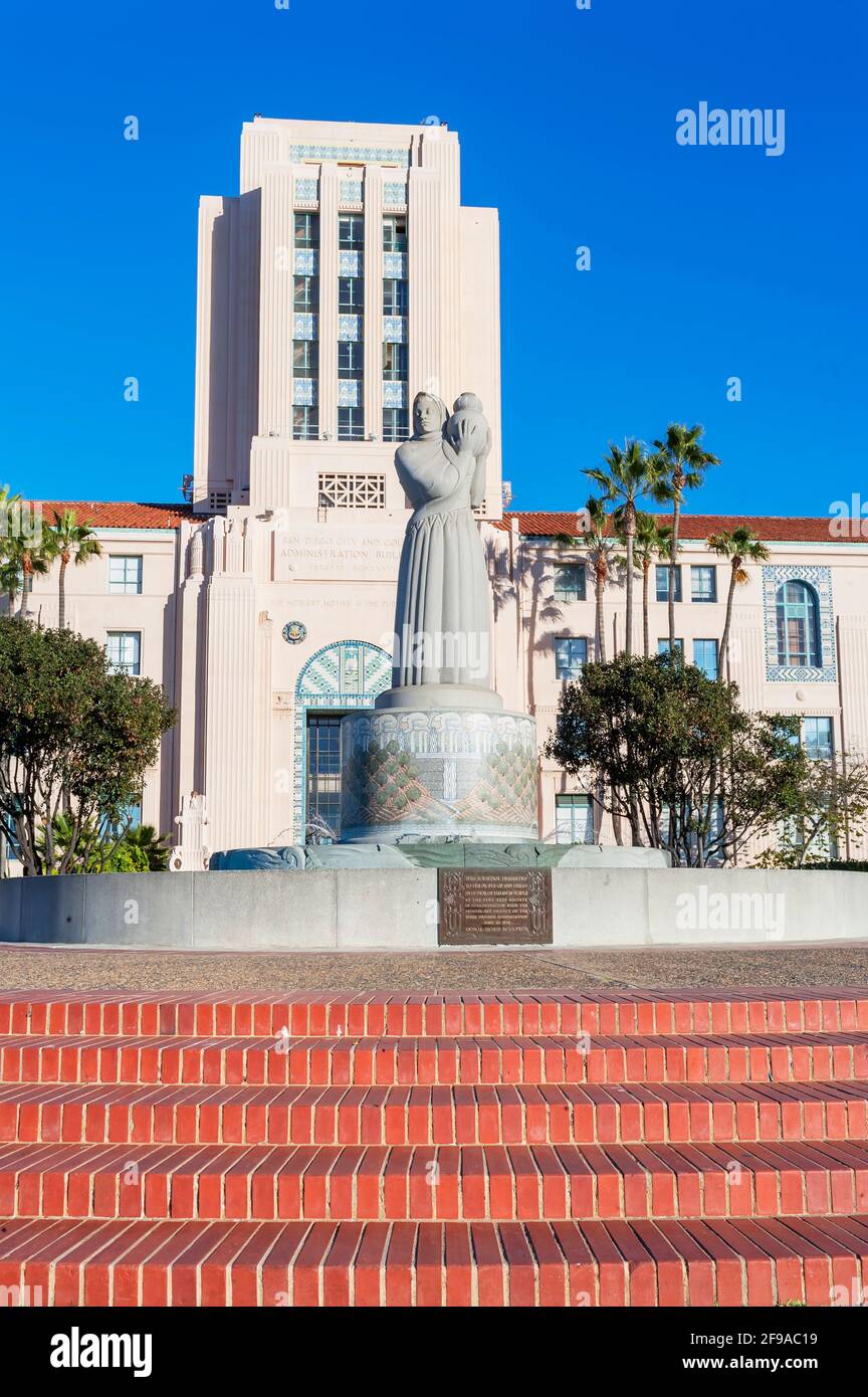 Edificio de Administración del Condado, San Diego, California, Estados Unidos Foto de stock