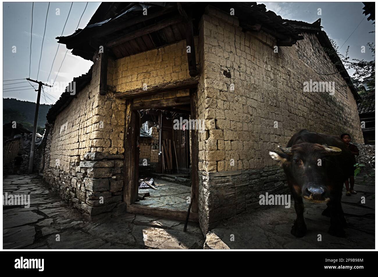 Pueblo DE PIZARRA Miao en el condado de fenghuang en la provincia de hunan Foto de stock