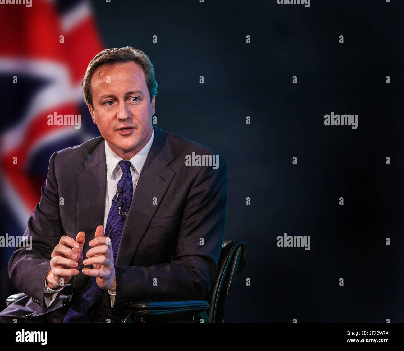 Ex Primer Ministro 0f El Reino Unido, David Cameron Foto de stock