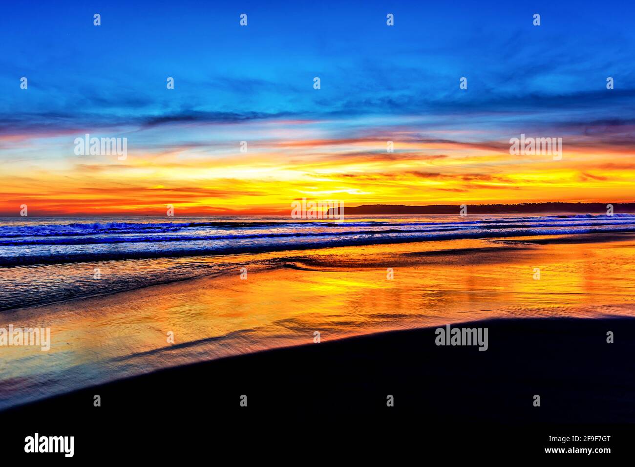 Playas de San Diego Foto de stock