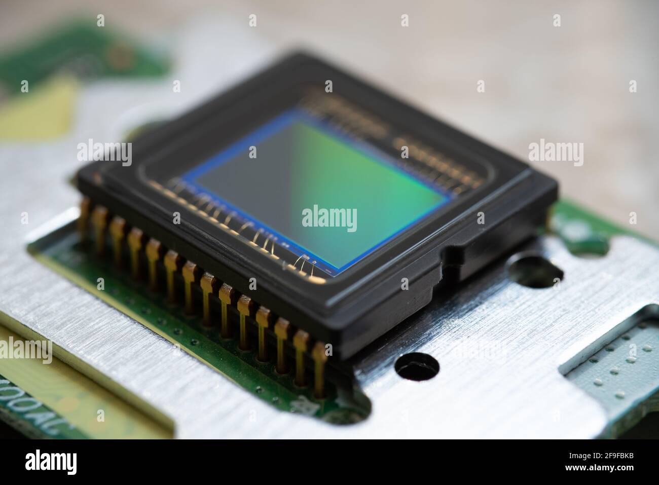 Sensor semiconductor de cámara de vídeo CCD Foto de stock