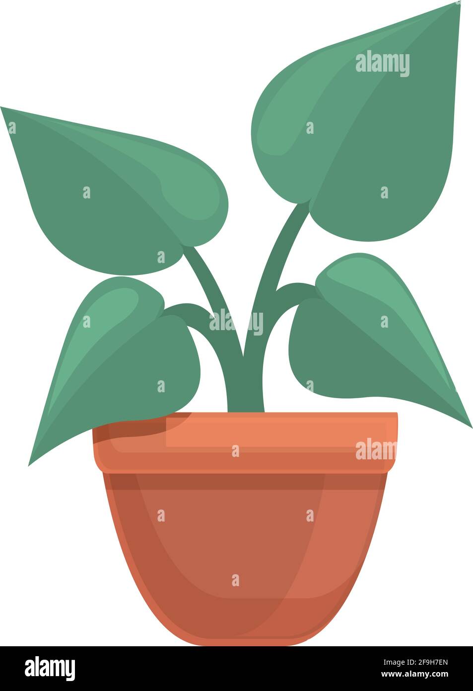 Nuevo icono de maceta de planta. Dibujo animado de un nuevo icono de vector  de maceta vegetal para el diseño web aislado sobre fondo blanco Imagen  Vector de stock - Alamy