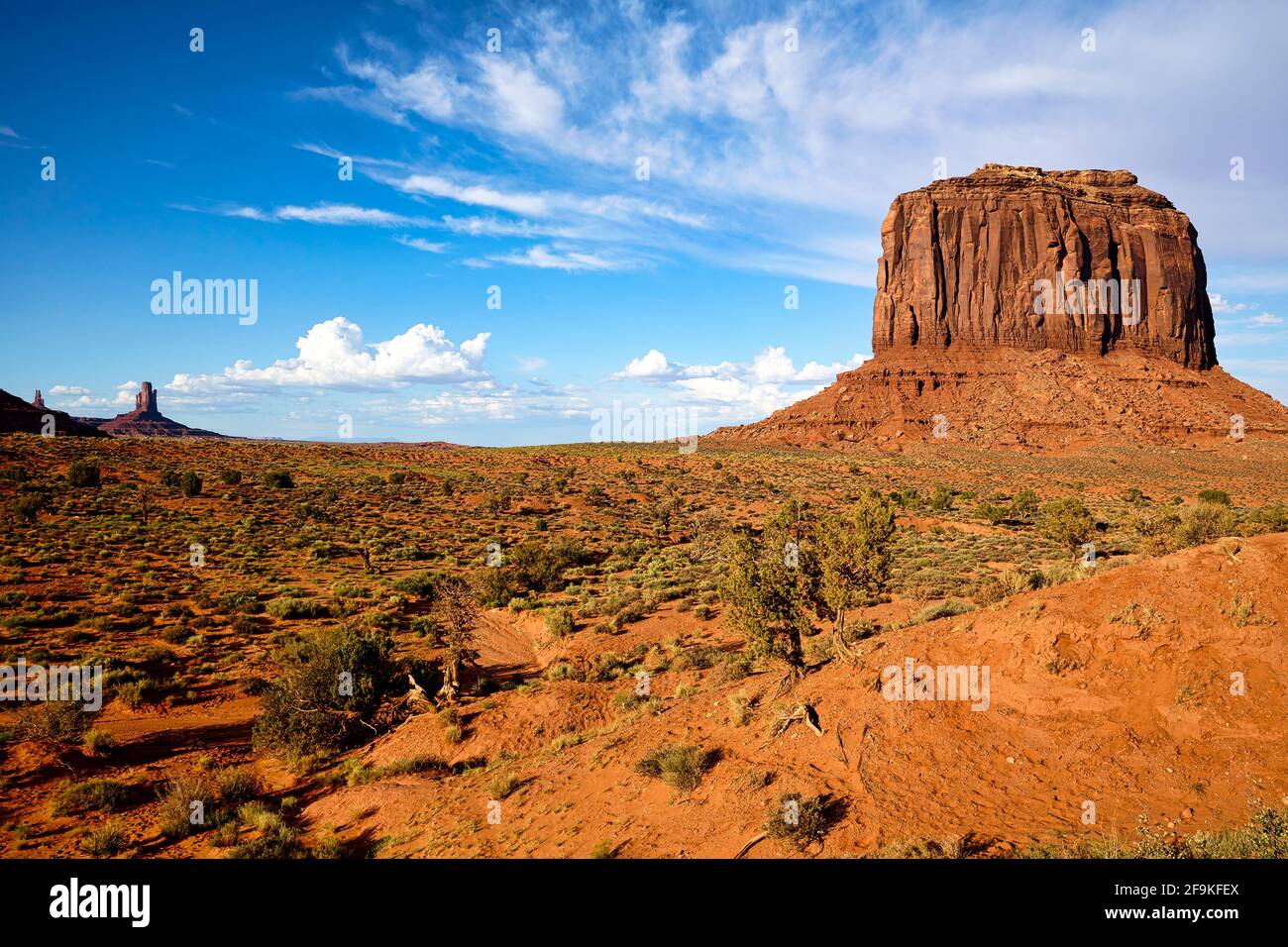 Valle del Monumento. Nación Navajo. Merrick Butte Foto de stock