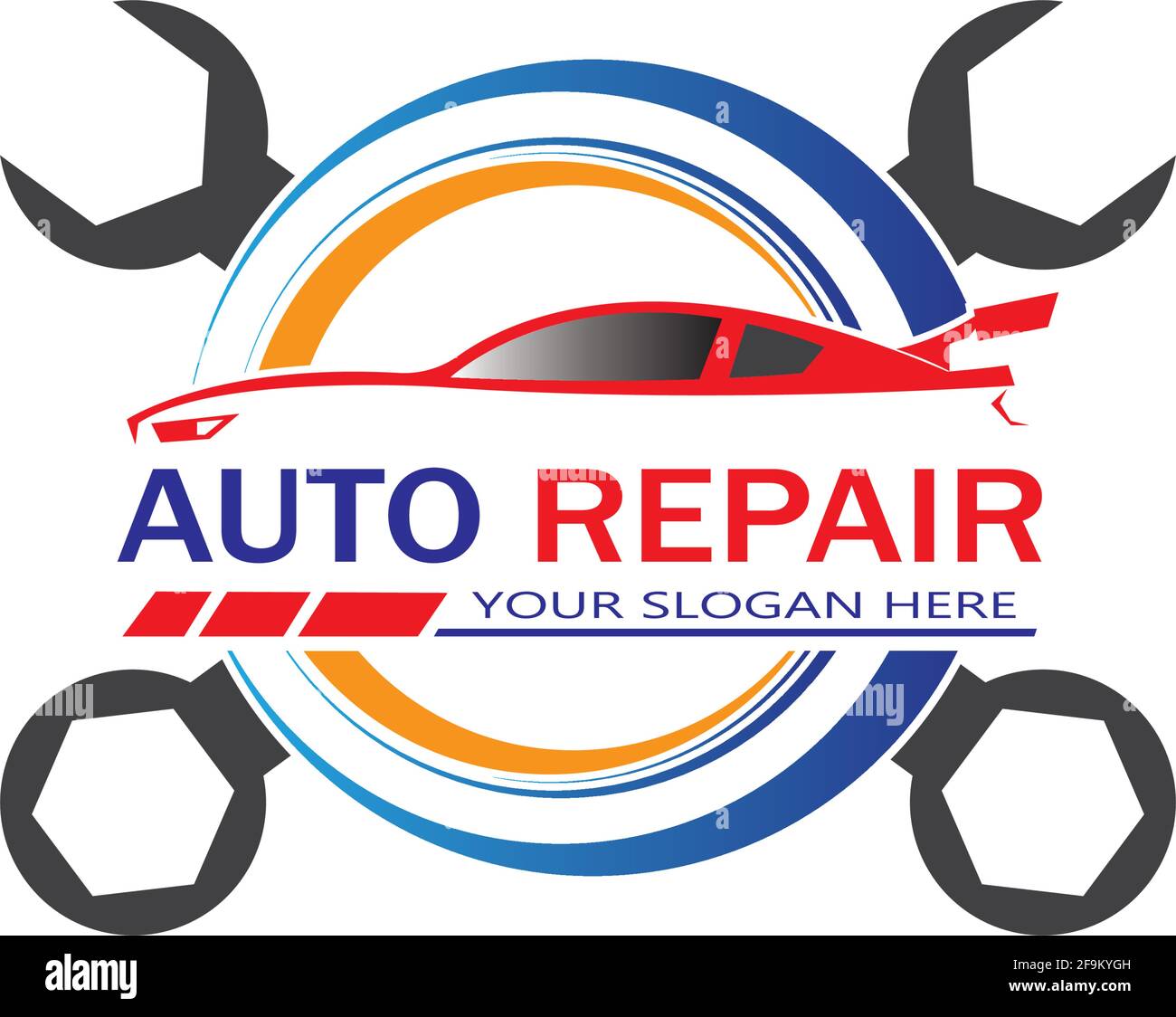 Auto reparación Logo Vector. Automoción y transporte plantilla de