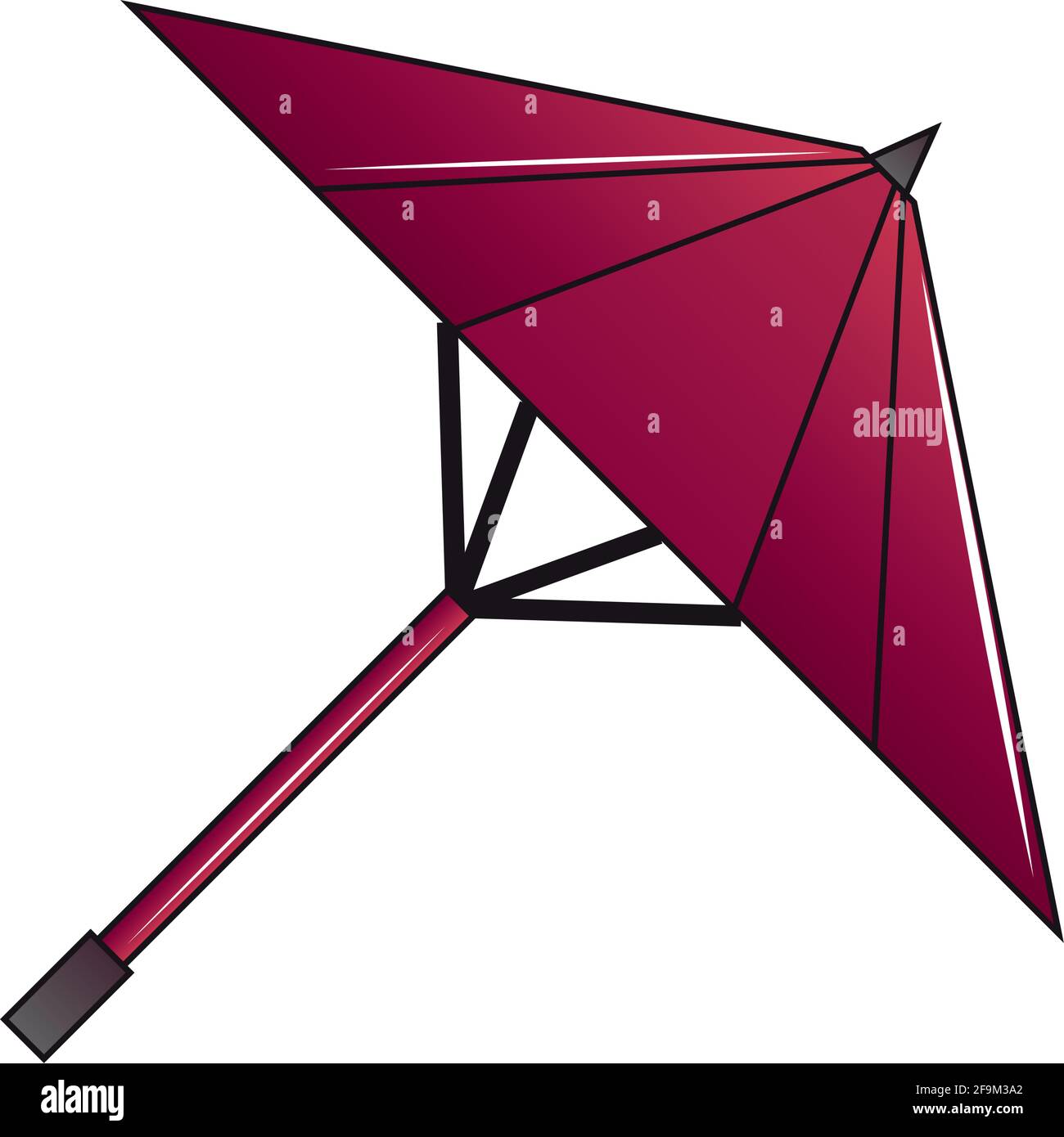 paraguas japonés tradicional estilo aislado Imagen Vector de stock - Alamy
