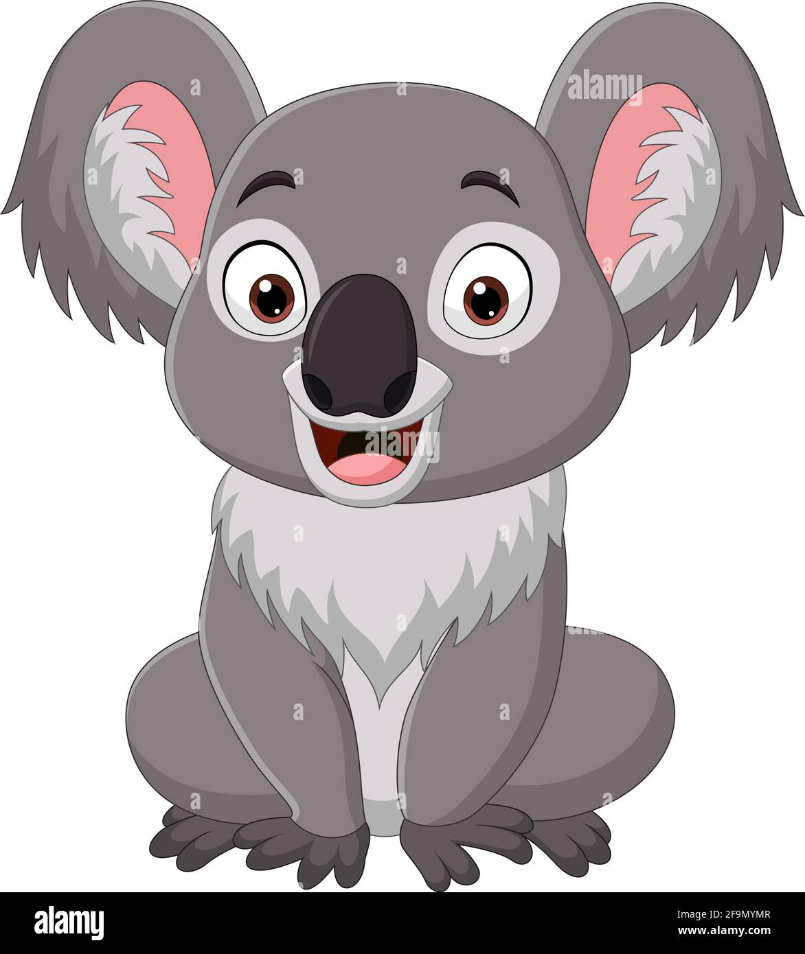 Dibujos Animados Bebe Koala Sentado Imagen Vector De Stock Alamy