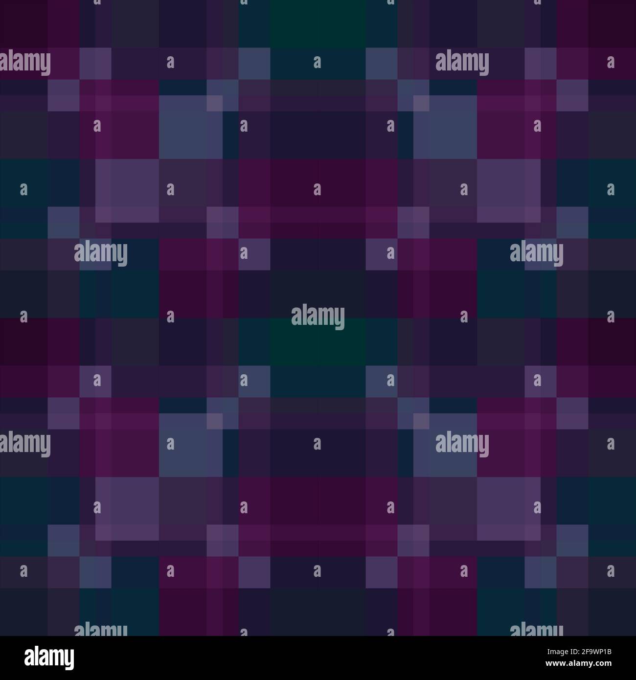 2D fondos de pantalla pixelados de color verde oscuro y morado formas  cuadradas Fotografía de stock - Alamy