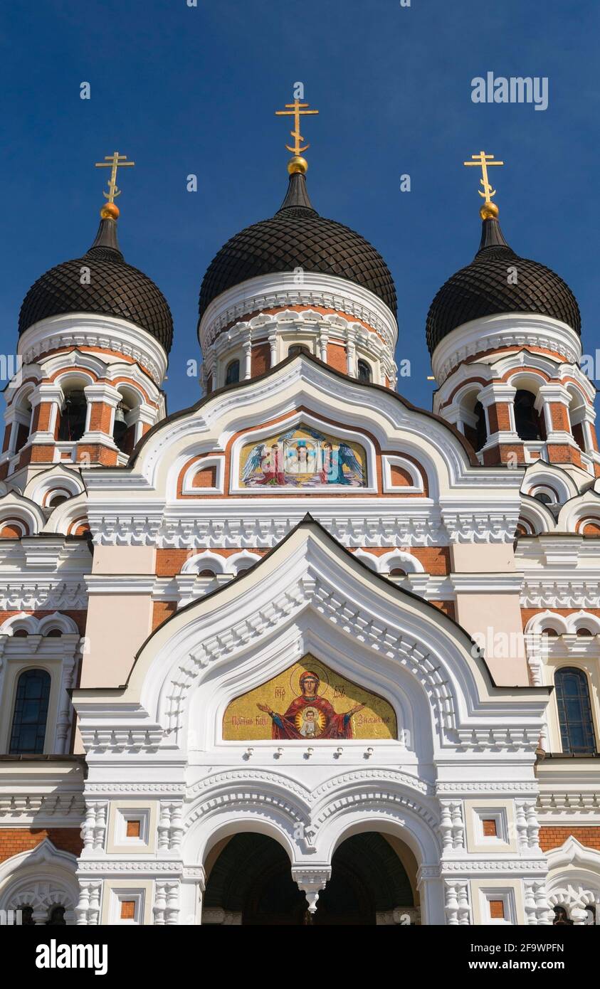 La Catedral de Alexander Nevsky Toompea Tallinn Estonia Foto de stock
