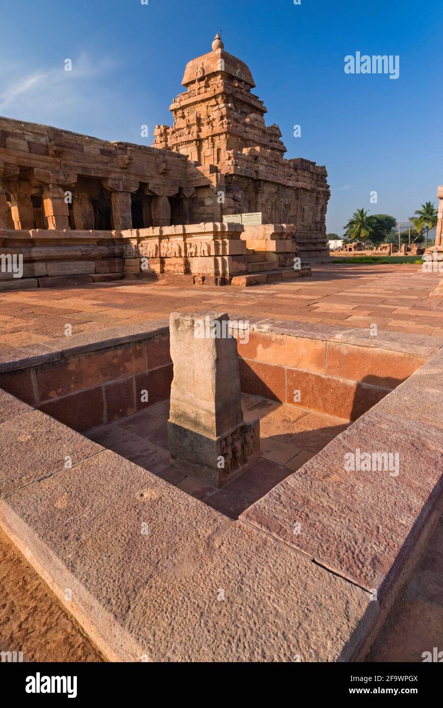 Templo Sangameshwara Pattadakal Sitio Patrimonio Mundial de Karnataka, India Foto de stock
