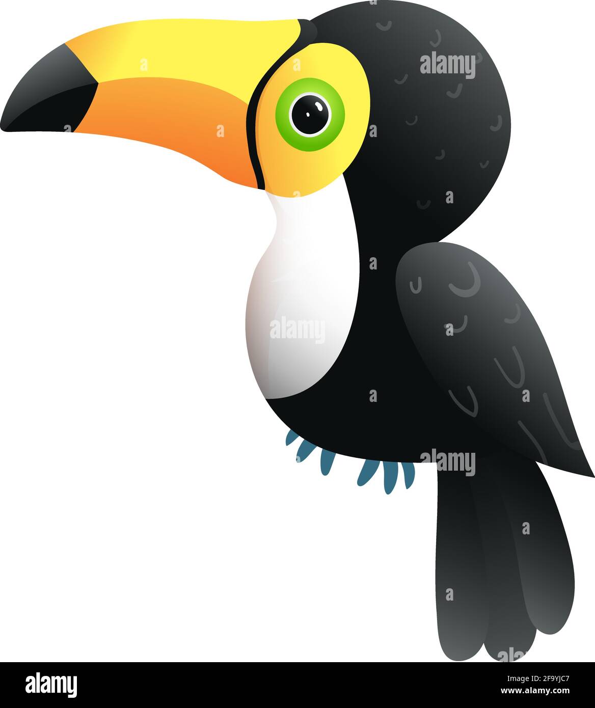 Ilustracion De Tucan Lindo Bebe Para Ninos Imagen Vector De Stock Alamy