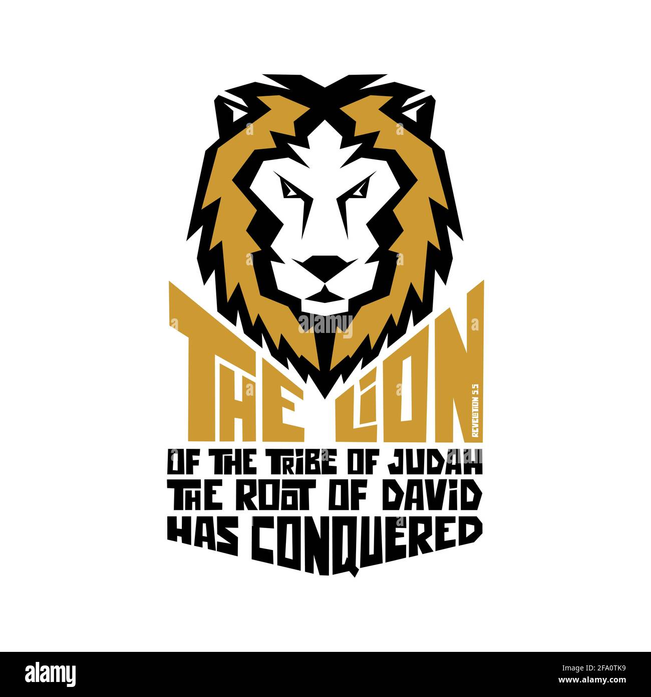Ilustración bíblica. El león de la tribu de Judá Imagen Vector de stock -  Alamy