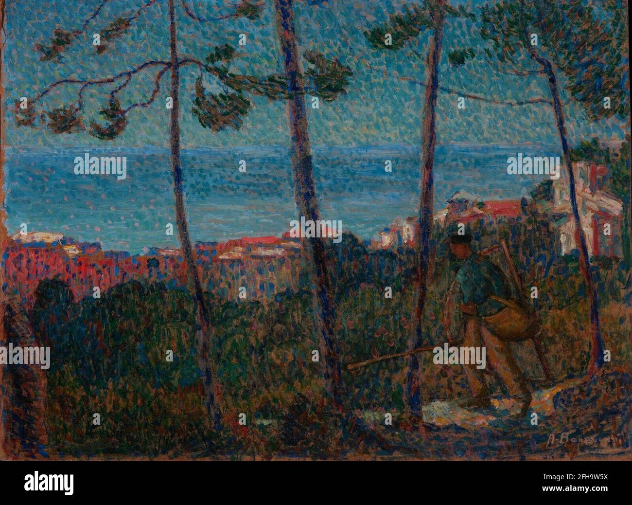 Angelo Barabino Paesaggio ligure, 1918 20 Foto de stock