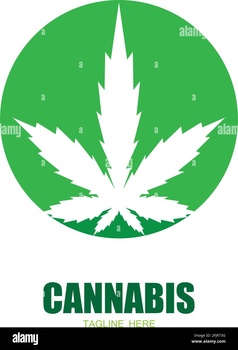 Intención Asco jalea vector de icono de la hoja de marihuana con cannabis Imagen Vector de stock  - Alamy