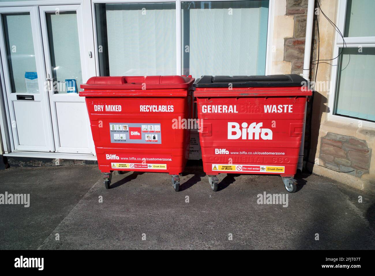 Los residuos de Biffa se saltan del Reino Unido Foto de stock