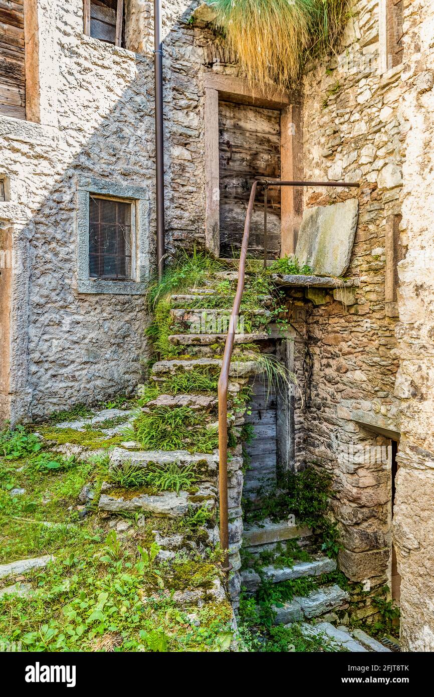 Friuli Vajont Casso en Val Cellina Foto de stock
